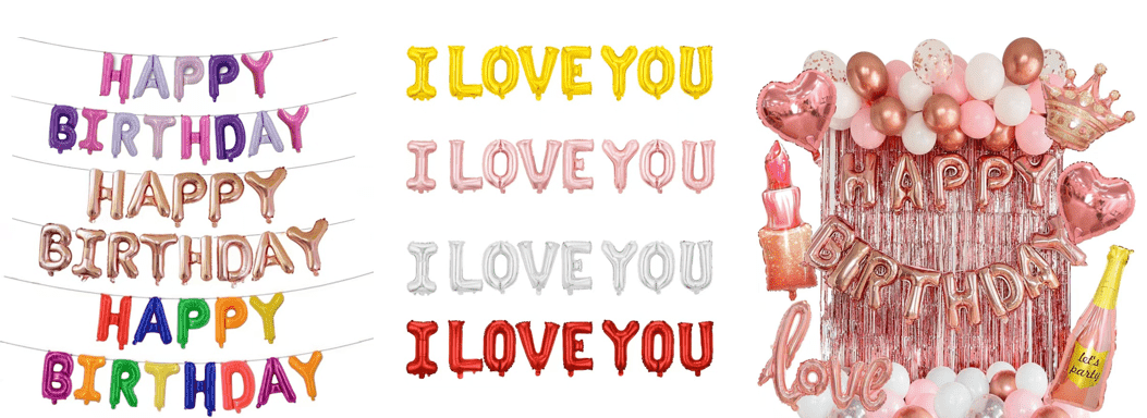 16インチのレターホイルバルーンにはどんな文字が入っていますか？自由な組み合わせをサポートしますか?