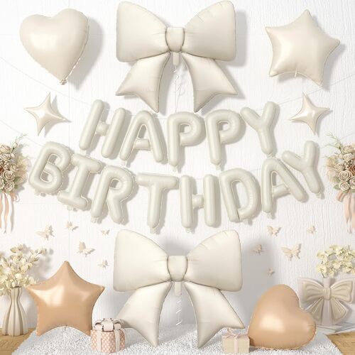 蝶結びバルーンバースデーセット