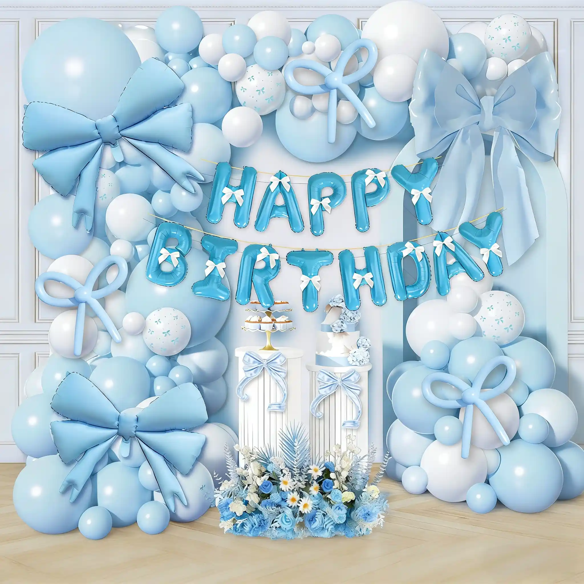 弓をテーマにしたバルーン アーチ