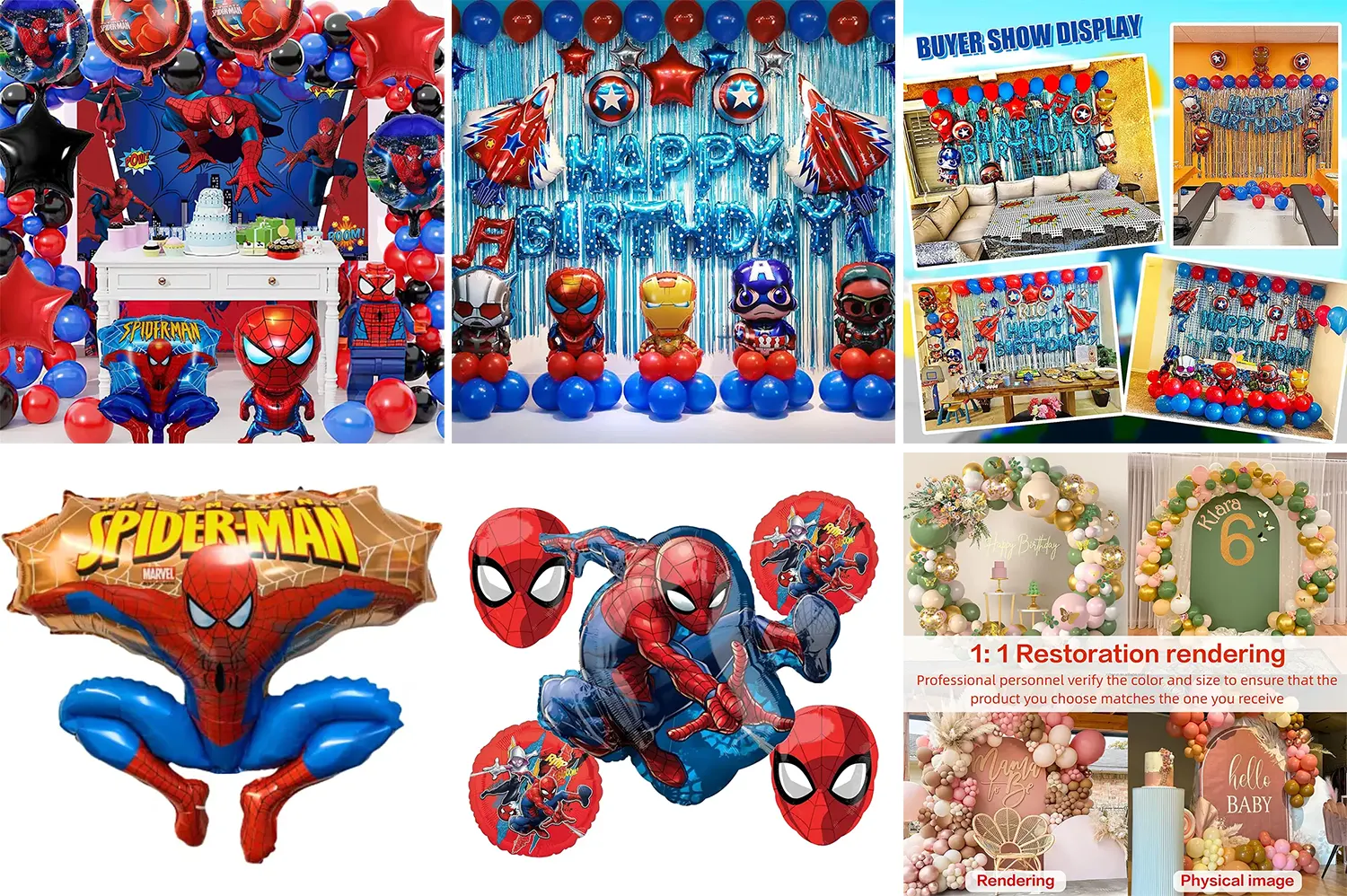 Superhero Balloon Arch garland kit